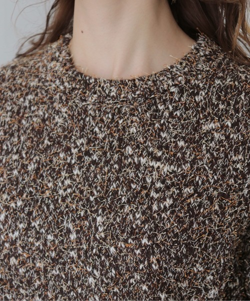 CLEIO(クレイオ)の「【CLEIO】裾ループ編みニット HEM LOOP KNIT/986-14620(ニット/セーター・レディース・ブラウン/ホワイト系その他/グレー・FREE)」の17枚目の写真