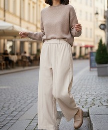 パンツ/ウエストゴムコーデュロイリラックスワイドパンツ
