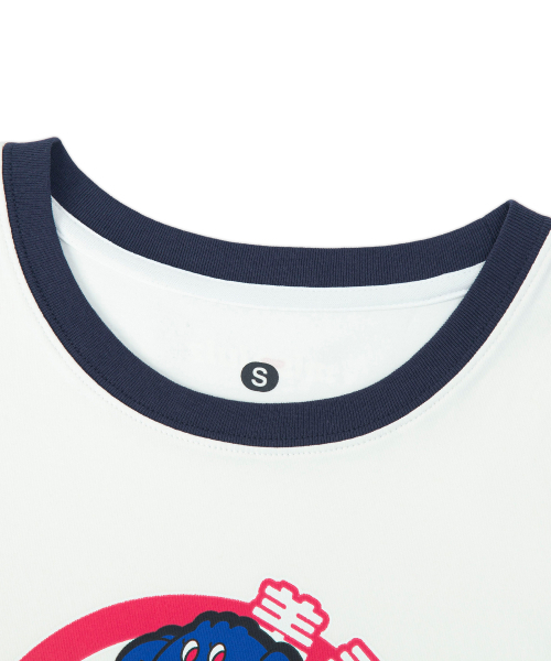 MISSLULZ(ミスルールズ)の「Future Friend Slim Fit T-Shirt Cloud White(Tシャツ/カットソー・レディース・マルチ/ダークパープル/ストーン・X-SMALL/SMALL/MEDIUM)」の5枚目の写真