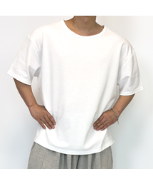 Uネックオーバーサイズ半袖Tシャツ