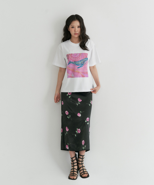 PLAYO(プレイオ)の「水の道 Tシャツ _ アイボリー(Tシャツ/カットソー・レディース・その他・SMALL/MEDIUM/LARGE)」の1枚目の写真