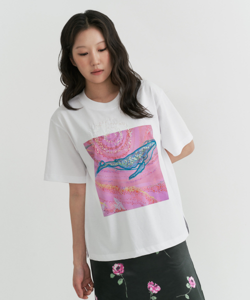 PLAYO(プレイオ)の「水の道 Tシャツ _ アイボリー(Tシャツ/カットソー・レディース・その他・SMALL/MEDIUM/LARGE)」の5枚目の写真