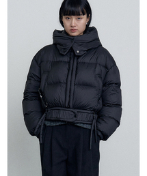 MAKE A TOAST（メイクアトースト）の「Hoodie Duck Down Short Padding Black MBEFPD001BK（ダウンジャケット/コート・レディース）」