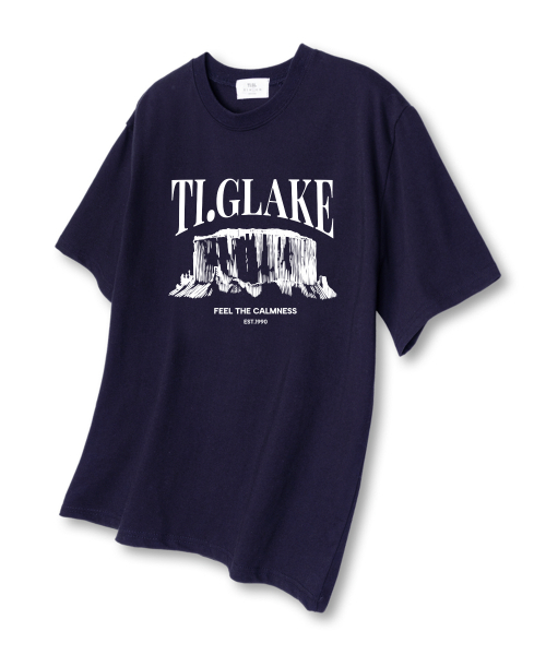 TI.GLAKE(ティーグレイク)の「クリフオーバーサイズ半袖Tシャツネイビー(Tシャツ/カットソー・メンズ・その他・LARGE/X-LARGE/XX-LARGE)」の1枚目の写真