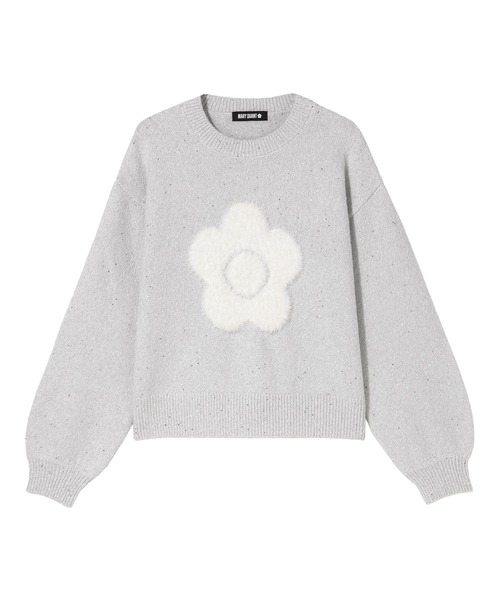 MARY QUANT（マリークワント）の「ファーデイジーラメニット プルオーバー（ニット/セーター・レディース・グレー/ピンク/ブラック・M）」の9枚目の写真