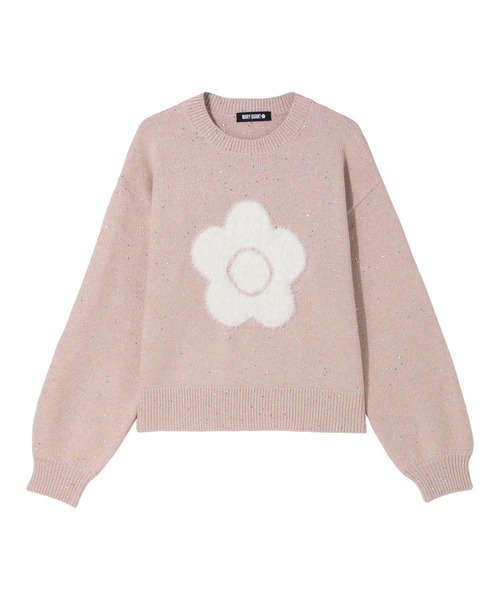 MARY QUANT（マリークワント）の「ファーデイジーラメニット プルオーバー（ニット/セーター・レディース・グレー/ピンク/ブラック・M）」の15枚目の写真