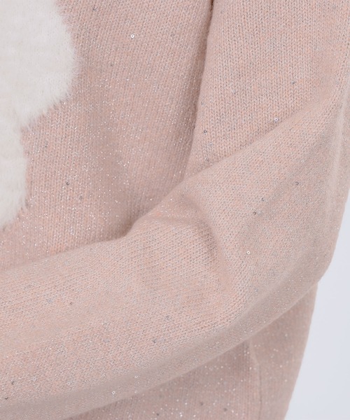 MARY QUANT（マリークワント）の「ファーデイジーラメニット プルオーバー（ニット/セーター・レディース・グレー/ピンク/ブラック・M）」の18枚目の写真