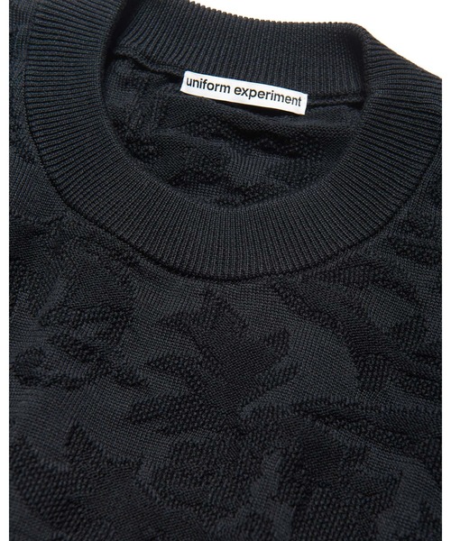 uniform experiment（ユニフォームエクスペリメント）の「JACQUARD KNIT（ニット/セーター・メンズ・ブラック・1/2/3/4/5）」の4枚目の写真