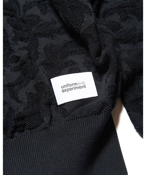 uniform experiment（ユニフォームエクスペリメント）の「JACQUARD KNIT（ニット/セーター・メンズ・ブラック・1/2/3/4/5）」の5枚目の写真