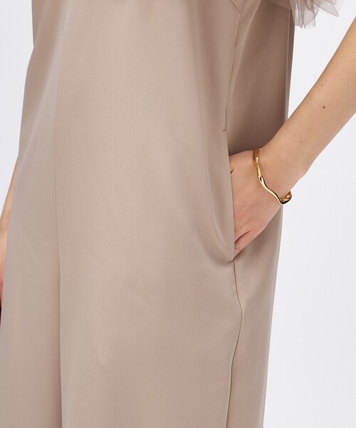 cloenc（クロエンス）の「【セットアイテム／オケージョン／手洗い可】フリルチュールボレロセットオールインワン（サロペット/オーバーオール・レディース・ブラック/ライトベージュ・01/02）」の20枚目の写真