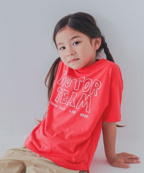 jeans-b 2nd(ジーンズベーセカンド)の「Jeans-b 2nd/ジーンズベーセカンド MOTOR TEAMTシャツ(Tシャツ/カットソー・キッズ・ブラック/レッド/オフホワイト・160cm/150cm/140cm/130cm/120cm/110cm)」の3枚目の写真