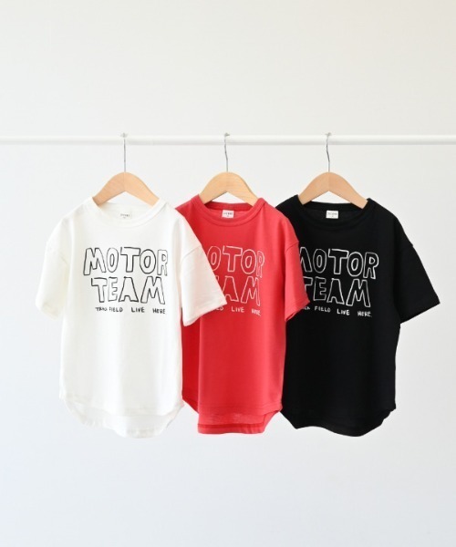 jeans-b 2nd(ジーンズベーセカンド)の「Jeans-b 2nd/ジーンズベーセカンド MOTOR TEAMTシャツ(Tシャツ/カットソー・キッズ・ブラック/レッド/オフホワイト・160cm/150cm/140cm/130cm/120cm/110cm)」の12枚目の写真