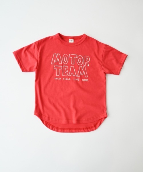 jeans-b 2nd(ジーンズベーセカンド)の「Jeans-b 2nd/ジーンズベーセカンド MOTOR TEAMTシャツ(Tシャツ/カットソー・キッズ・ブラック/レッド/オフホワイト・160cm/150cm/140cm/130cm/120cm/110cm)」の4枚目の写真