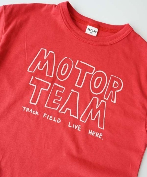 jeans-b 2nd(ジーンズベーセカンド)の「Jeans-b 2nd/ジーンズベーセカンド MOTOR TEAMTシャツ(Tシャツ/カットソー・キッズ・ブラック/レッド/オフホワイト・160cm/150cm/140cm/130cm/120cm/110cm)」の6枚目の写真