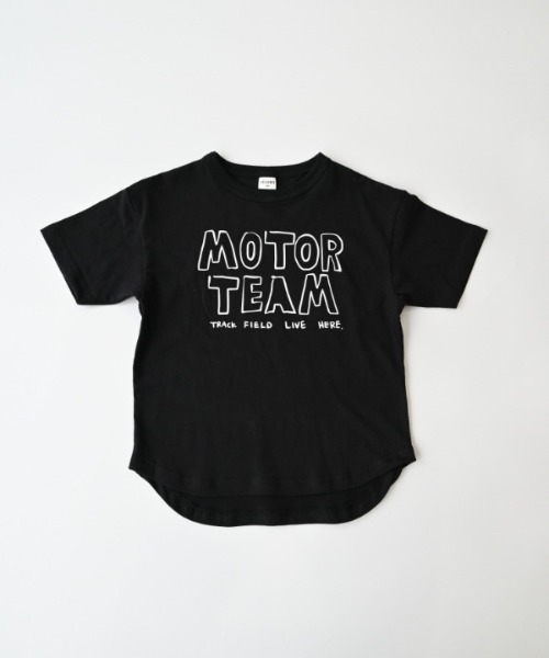 jeans-b 2nd(ジーンズベーセカンド)の「Jeans-b 2nd/ジーンズベーセカンド MOTOR TEAMTシャツ(Tシャツ/カットソー・キッズ・ブラック/レッド/オフホワイト・160cm/150cm/140cm/130cm/120cm/110cm)」の8枚目の写真