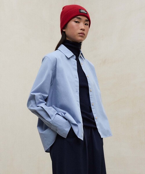 ECOALF(エコアルフ)の「SARA シャツ / SARA SHIRT WOMAN(シャツ/ブラウス・レディース・ロイヤルブルー/ホワイト・M/S)」の2枚目の写真