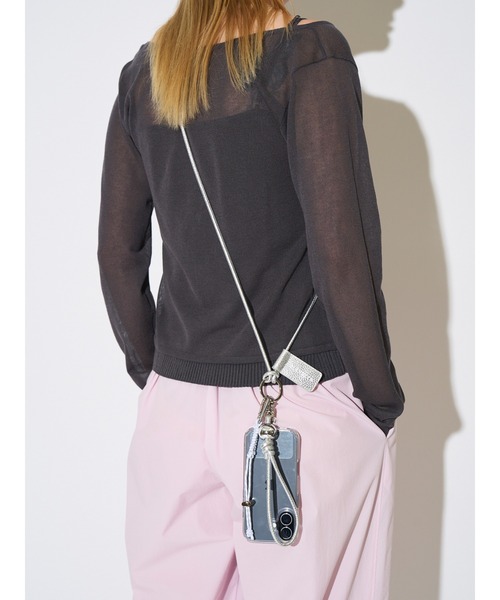 ELENDEEK（エレンディーク）の「MULTI SMARTPHONE LEATHER SHOULDER（スマホケース/カバー・レディース・シルバー/ブラウン/ブラック/オレンジ/ミント・FREE）」の20枚目の写真