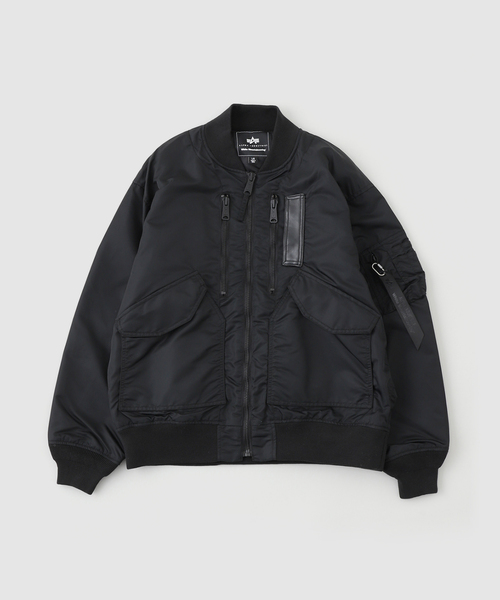 EDIFICE(エディフィス)の「WM x ALPHA(ホワイトマウンテニアリング*アルファ)INDUSTRIES MA-1 JACKET(その他アウター・メンズ・ブラック・LARGE/MEDIUM)」の1枚目の写真