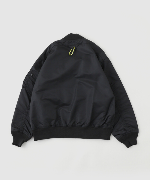EDIFICE(エディフィス)の「WM x ALPHA(ホワイトマウンテニアリング*アルファ)INDUSTRIES MA-1 JACKET(その他アウター・メンズ・ブラック・LARGE/MEDIUM)」の2枚目の写真