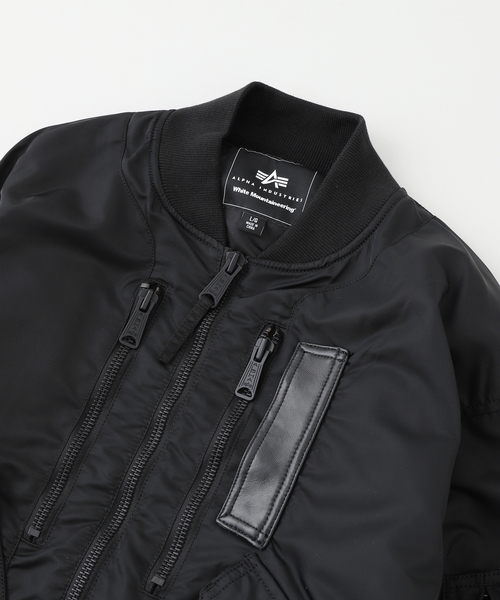 EDIFICE(エディフィス)の「WM x ALPHA(ホワイトマウンテニアリング*アルファ)INDUSTRIES MA-1 JACKET(その他アウター・メンズ・ブラック・LARGE/MEDIUM)」の3枚目の写真