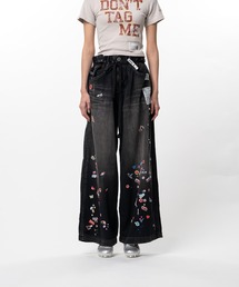 Maison MIHARA YASUHIRO（メゾンミハラヤスヒロ）の「Kids Sticker Printed Wide Denim Pants（デニムパンツ）」