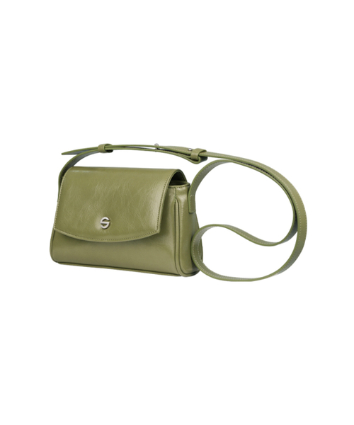 SEMICODE(セミコード)の「capture bag micro - crinkle olive(メッセンジャーバッグ・レディース・その他・FREE)」の4枚目の写真