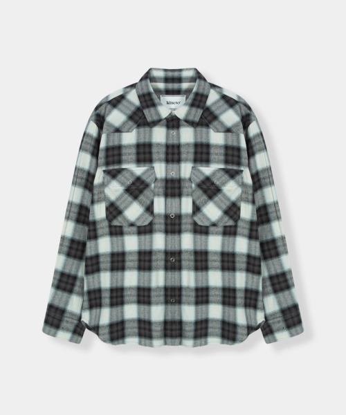 KINETO(キネト)の「Woman Ombre Checked Western Shirt_Black(シャツ/ブラウス・レディース・その他・LARGE/MEDIUM)」の3枚目の写真