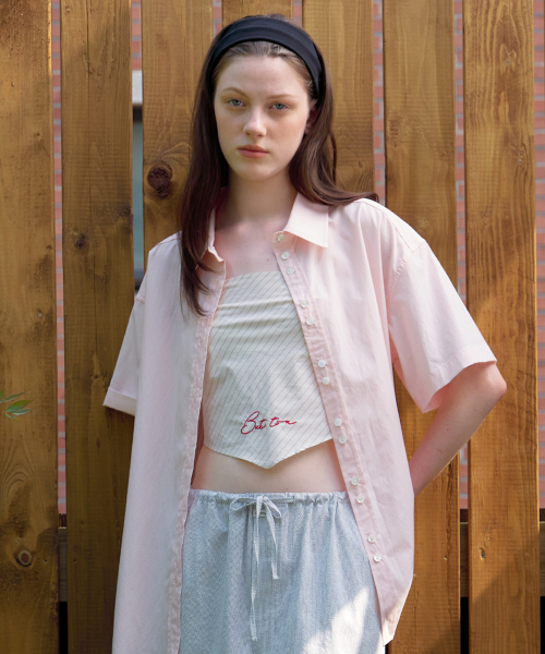 BUT'TON(ボッタン)の「Tencel Two Button Shirts (BabyPink)(シャツ/ブラウス・レディース・その他・FREE)」の1枚目の写真