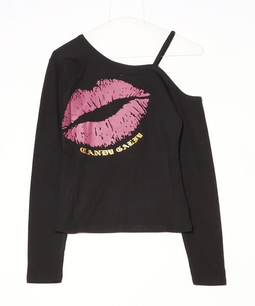 GALFY（ガルフィー）の「【GALFY/ガルフィー】SEXY LIPS TEE（Tシャツ/カットソー・レディース・ピンク/ブラック/パープル・FREE）」の16枚目の写真