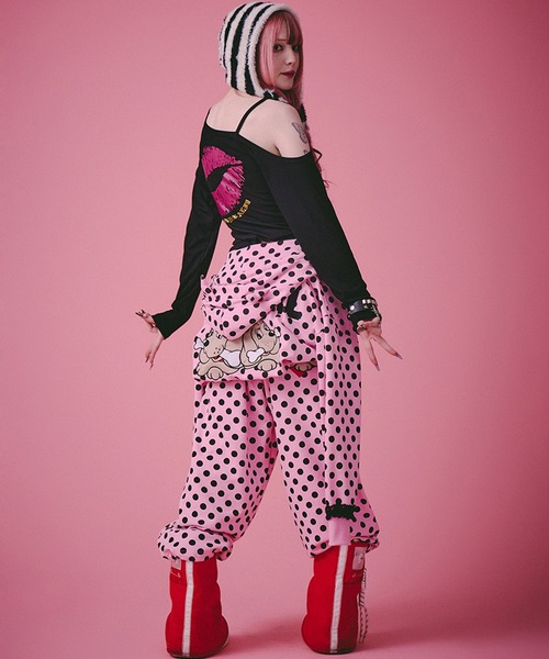 GALFY（ガルフィー）の「【GALFY/ガルフィー】SEXY LIPS TEE（Tシャツ/カットソー・レディース・ピンク/ブラック/パープル・FREE）」の13枚目の写真
