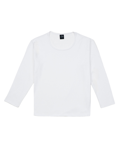 PHERMENON（フェルメノン）の「マッスルフィット Uネック ロングスリーブ - ホワイト（Tシャツ/カットソー・メンズ・その他・1/2/3）」の5枚目の写真