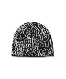 ISTKUNST（イストクンスト）の「SCRIBBLE BTY BEANIE_BLACK(IK2DFMAB21A)（ニットキャップ/ビーニー）」