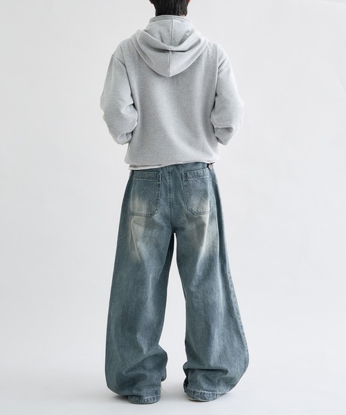EPNK（イーピーエヌケー）の「Standneck-Zip Hoodie / スタンドネックジップフーディ（パーカー・メンズ・杢グレー/ブラック・SMALL/MEDIUM/LARGE）」の13枚目の写真