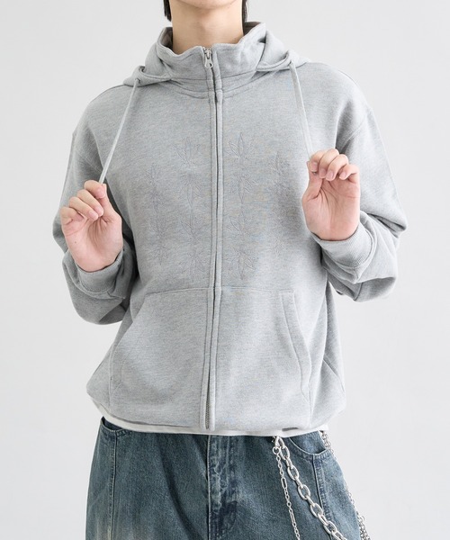 セール】Standneck-Zip Hoodie / スタンドネックジップフーディ