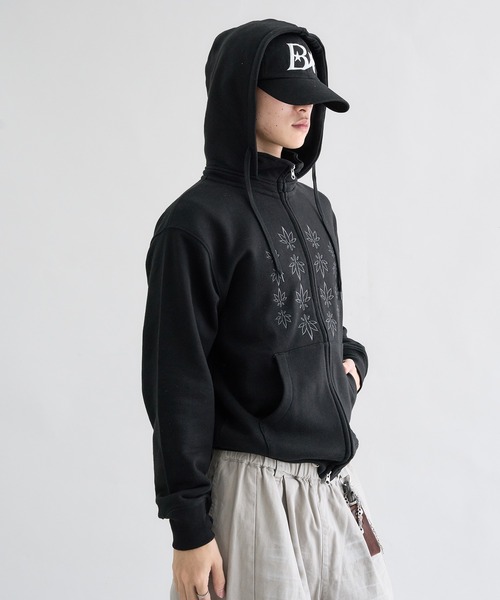 セール】Standneck-Zip Hoodie / スタンドネックジップフーディ