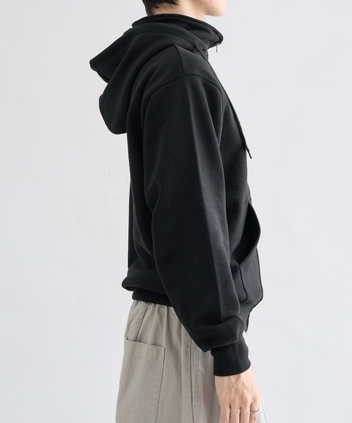 EPNK（イーピーエヌケー）の「Standneck-Zip Hoodie / スタンドネックジップフーディ（パーカー・メンズ・杢グレー/ブラック・SMALL/MEDIUM/LARGE）」の21枚目の写真
