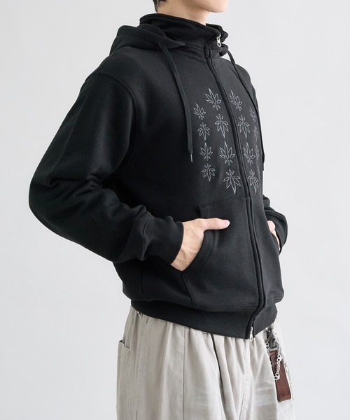セール】Standneck-Zip Hoodie / スタンドネックジップフーディ