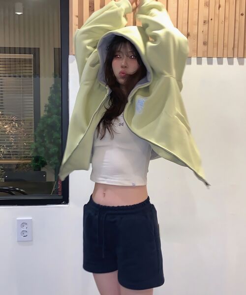 DANGLEDROP(ダングルドロップ)の「DGDPスウェットショートパンツネイビー(その他パンツ・レディース・その他・S/M)」の2枚目の写真