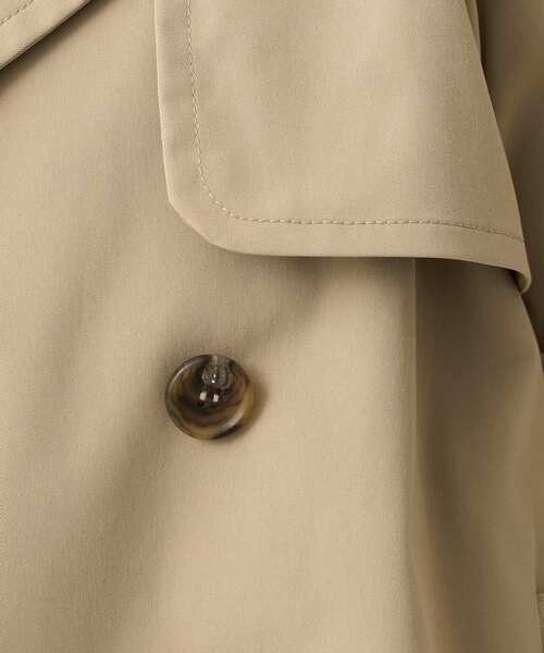 UNTITLED(アンタイトル)の「【定番人気/はっ水/洗える】タスランショートトレンチコート(トレンチコート・レディース・ベージュ/ネイビー/ベージュ系5/ライトグレー系9/グレー系8・00/01/02/03/04/42/44/46/48/50)」の18枚目の写真
