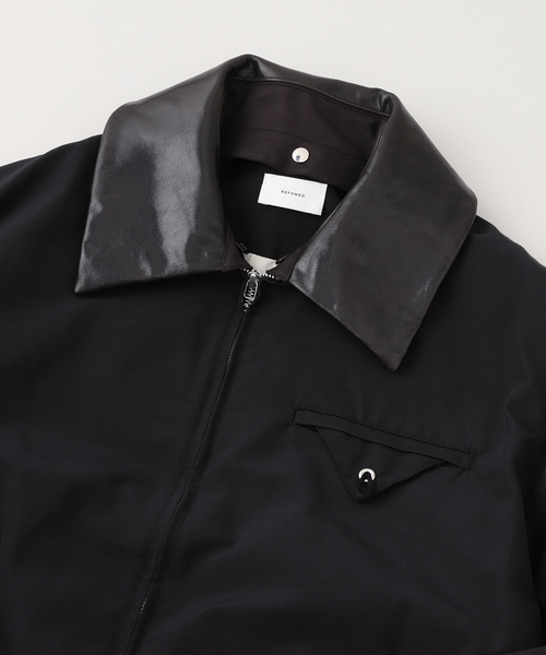 refomed（リフォメッド）の「refomed / リフォメッド DOKA NYLON JACKET "TARP"（ブルゾン・メンズ・ベージュ/ブラック・2）」の4枚目の写真