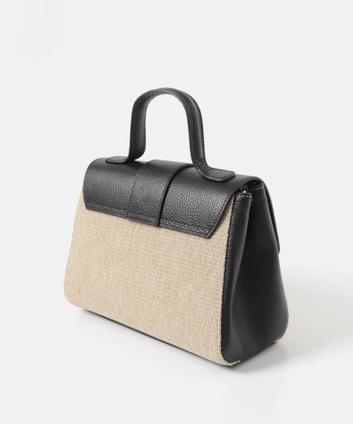 URBAN RESEARCH（アーバンリサーチ）の「MILLELA FIRENZE　レザーフラップハンドバッグ（ハンドバッグ・レディース・ブラック・-）」の2枚目の写真