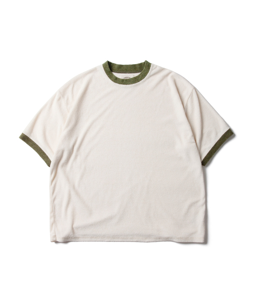 AMFEAST(アンフィースト)の「70テリーリングTシャツオリーブ(Tシャツ/カットソー・メンズ・その他・MEDIUM/X-LARGE/LARGE)」の1枚目の写真