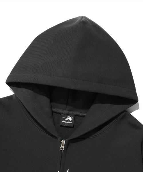 NICE GHOST CLUB(ナイスゴーストクラブ)の「GHOST 3STAR HOODIE ZIP UP_CHARCOAL(NG2FSUM483A)(パーカー・レディース・その他・S/M/L)」の3枚目の写真