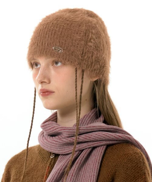 FUZZY BEANIE BEIGE (AM2DFUAB61A)