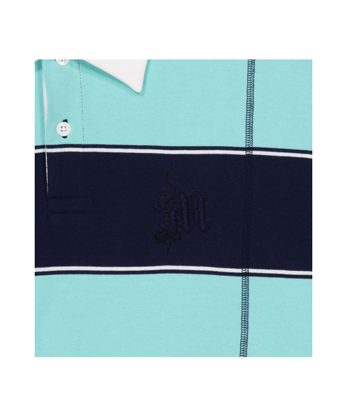 MEA（メア）の「LAYERED L/S STRIPE POLO  [NAVY]（Tシャツ/カットソー・メンズ・ネイビー・FREE）」の5枚目の写真