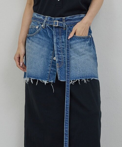 GALLARDAGALANTE（ガリャルダガランテ）の「【PEAS】デニムミニスカート（デニムスカート・レディース・ブルー・FREE）」の11枚目の写真
