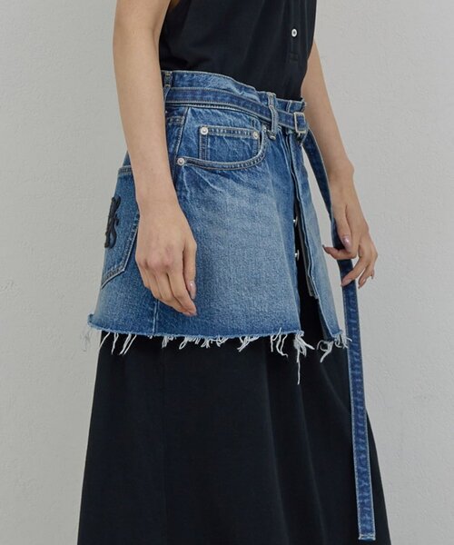 GALLARDAGALANTE（ガリャルダガランテ）の「【PEAS】デニムミニスカート（デニムスカート・レディース・ブルー・FREE）」の12枚目の写真