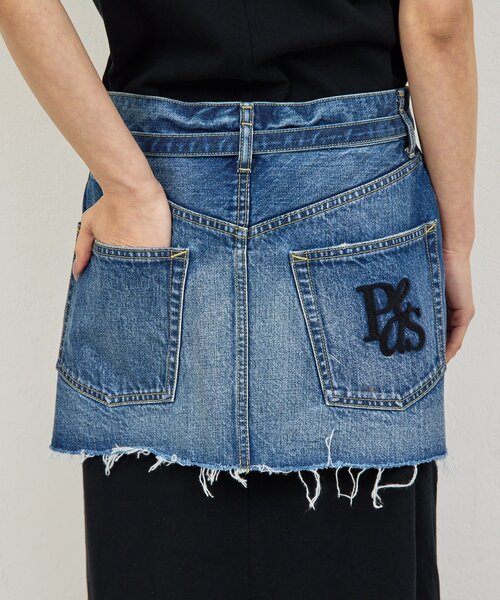GALLARDAGALANTE（ガリャルダガランテ）の「【PEAS】デニムミニスカート（デニムスカート・レディース・ブルー・FREE）」の3枚目の写真