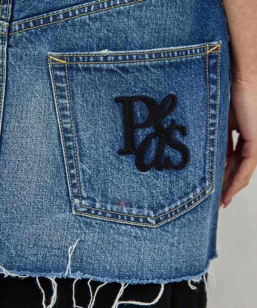 GALLARDAGALANTE（ガリャルダガランテ）の「【PEAS】デニムミニスカート（デニムスカート・レディース・ブルー・FREE）」の4枚目の写真