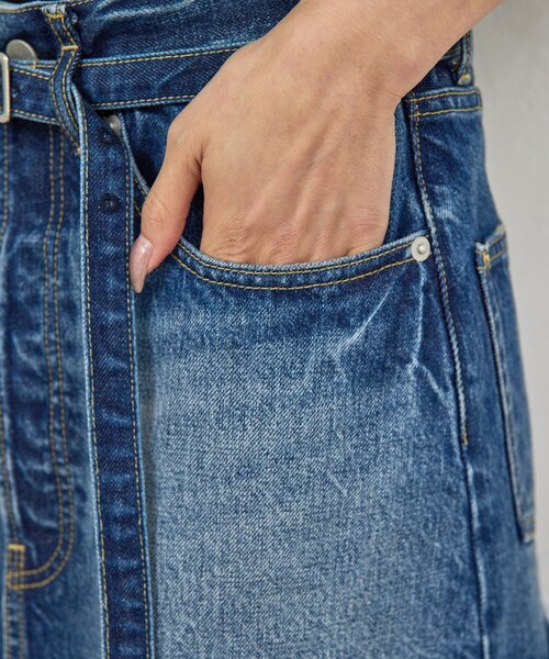 GALLARDAGALANTE（ガリャルダガランテ）の「【PEAS】デニムミニスカート（デニムスカート・レディース・ブルー・FREE）」の6枚目の写真